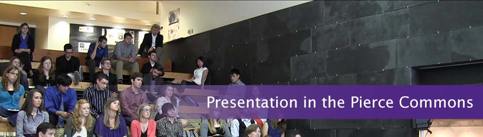 Presentation in the Pierce Commons