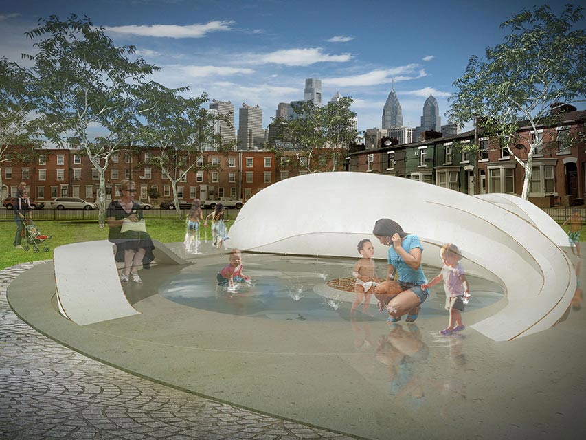 FluidSCAPE rendering