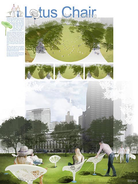 Lotus Chair rendering