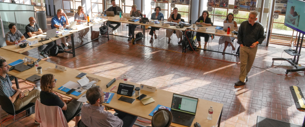 Large Class being taught