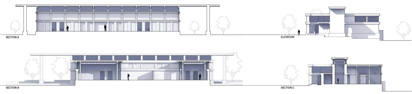 sections and elevations