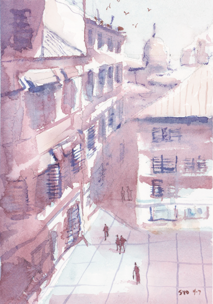 Watercolor Plaza