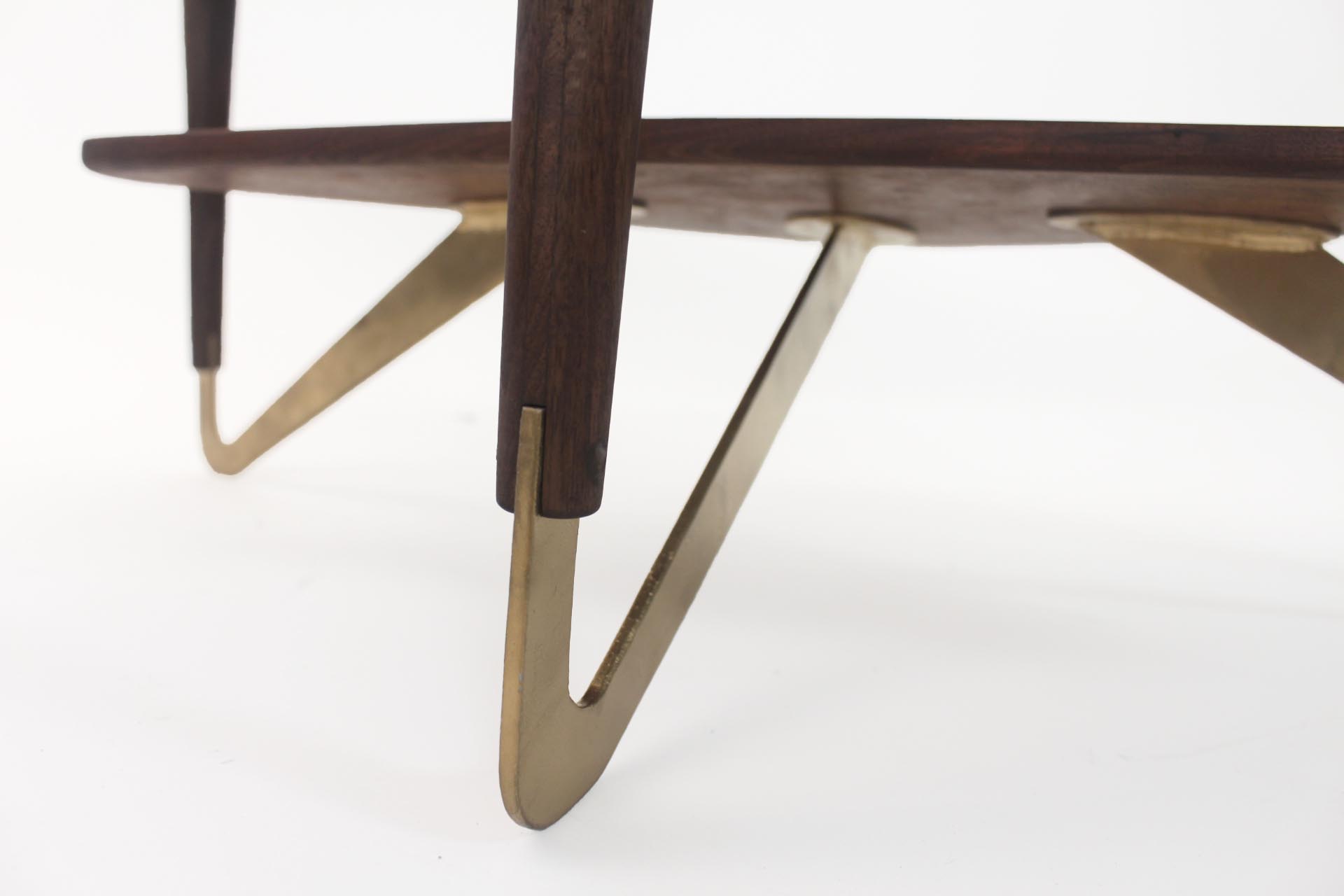 Sonia leg detail portable table design by Michael Aehle