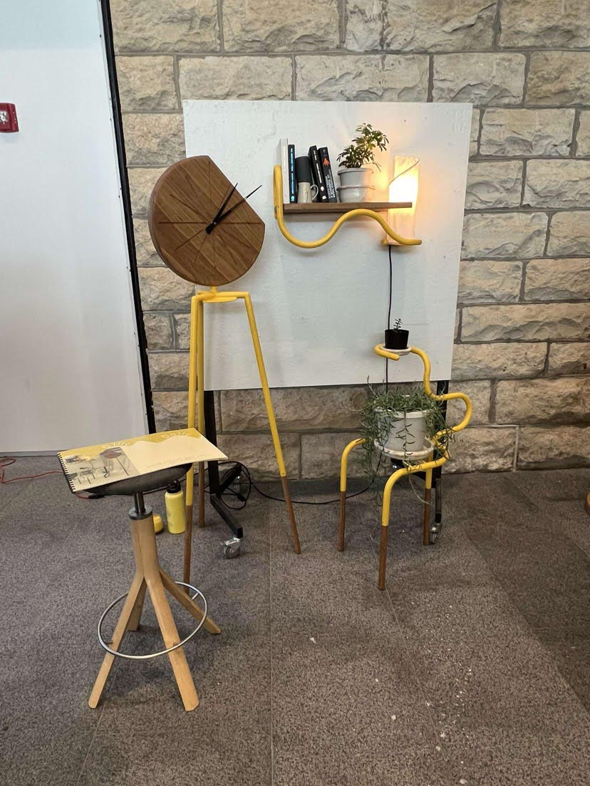 image of lamp and plant holder