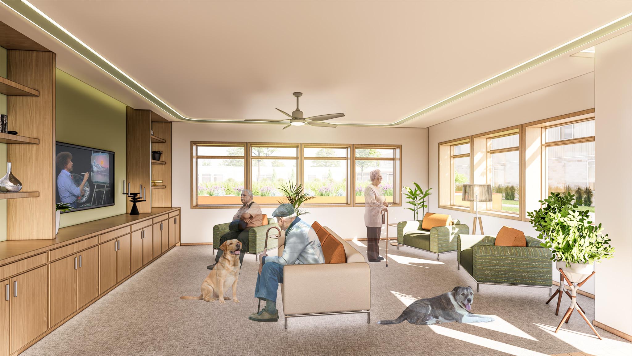 Forget Me Not Memory Care View 2 Forget Me Not Memory Care by Rebecca Greene, Kenna Hibbs, Hailey Krueger, and Kaytlyn Meseke - IARC Capstone