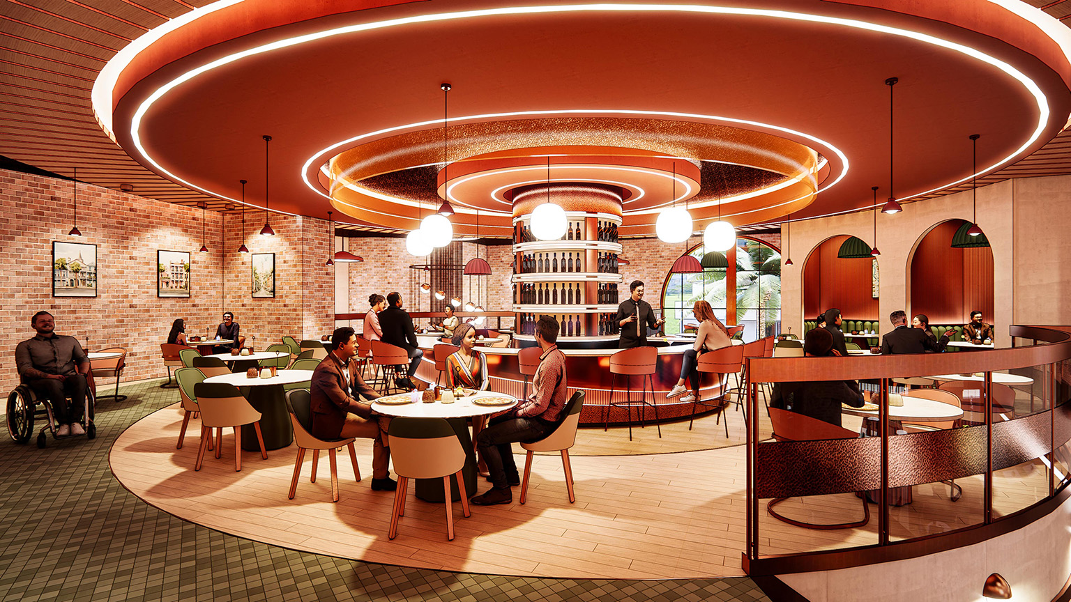 Brick & Blaze Pizzeria View 3 Brick & Blaze Pizzeria by Grace Hendrickson & Sarah Wright