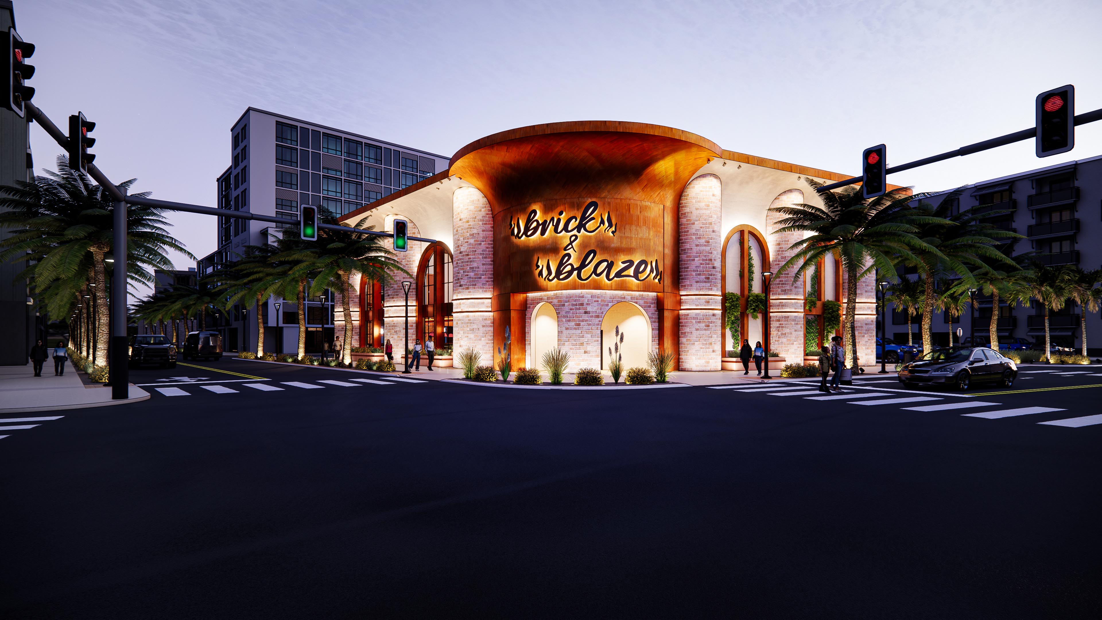 Brick & Blaze Pizzeria View 2 Brick & Blaze Pizzeria by Grace Hendrickson & Sarah Wright