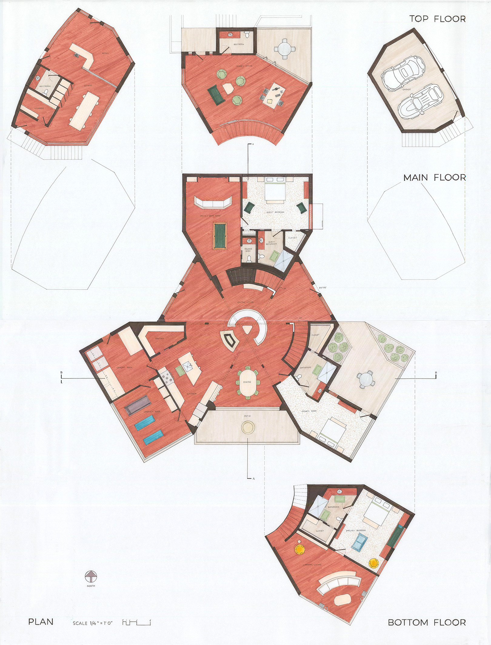 Peeled Plan Drawings Peeled by Courtney Tregellas