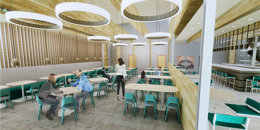 Restaurant and Retail, Interior Architecture by Taylor Hegarty; Restaurant Area