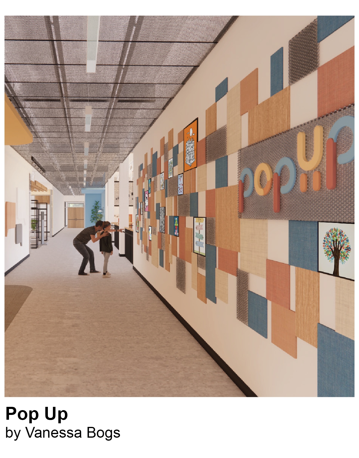 PopUp by Vanessa Bogs, image of community hallway