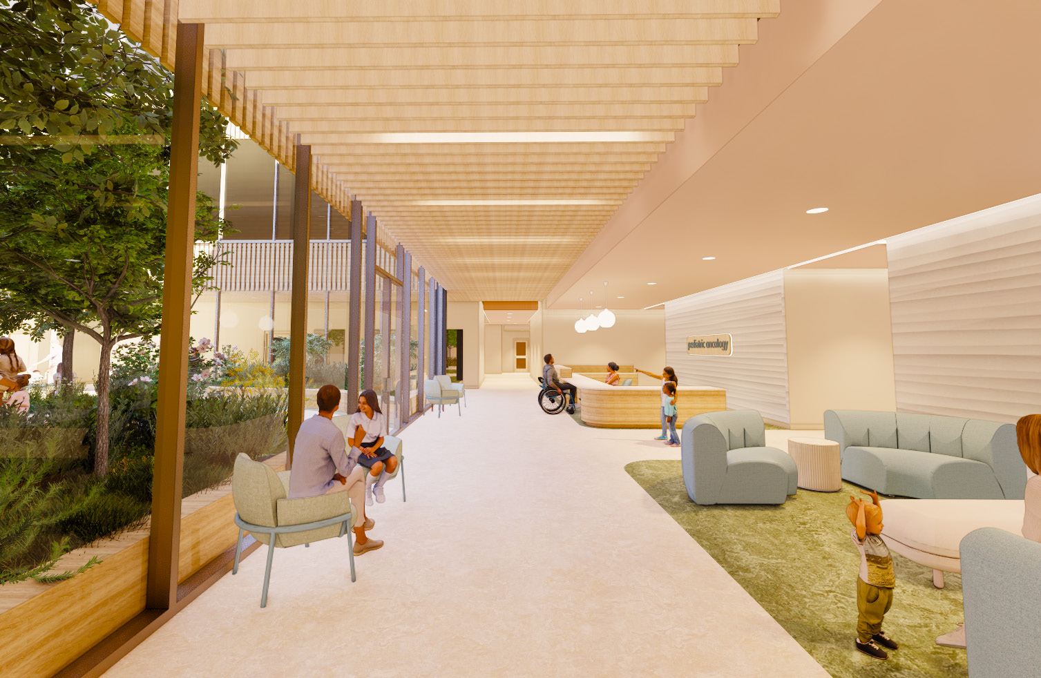 Pediatric Hospital image of outdoor walkway