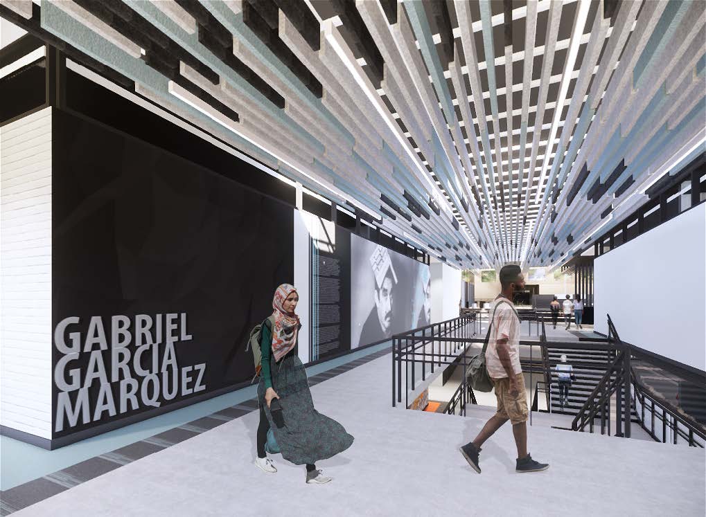 JC Harmon High School, Interior Architecture; Atrium K-State College of Architecture, Planning and Design (APDesign); Interior Architecture and Product Design; interior architecture capstone student work; JC Harmon High School, Atrium