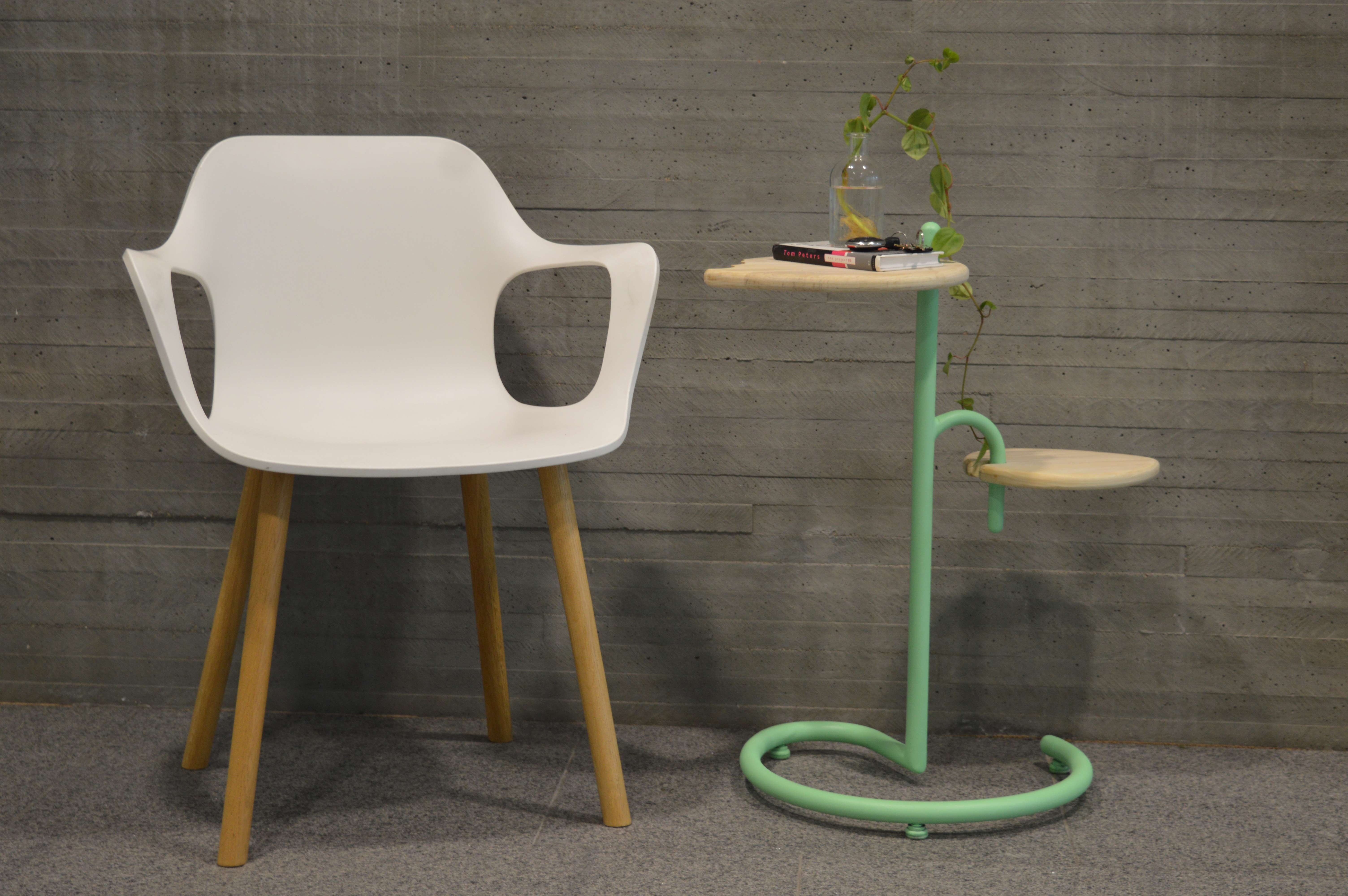 image of chair and end table