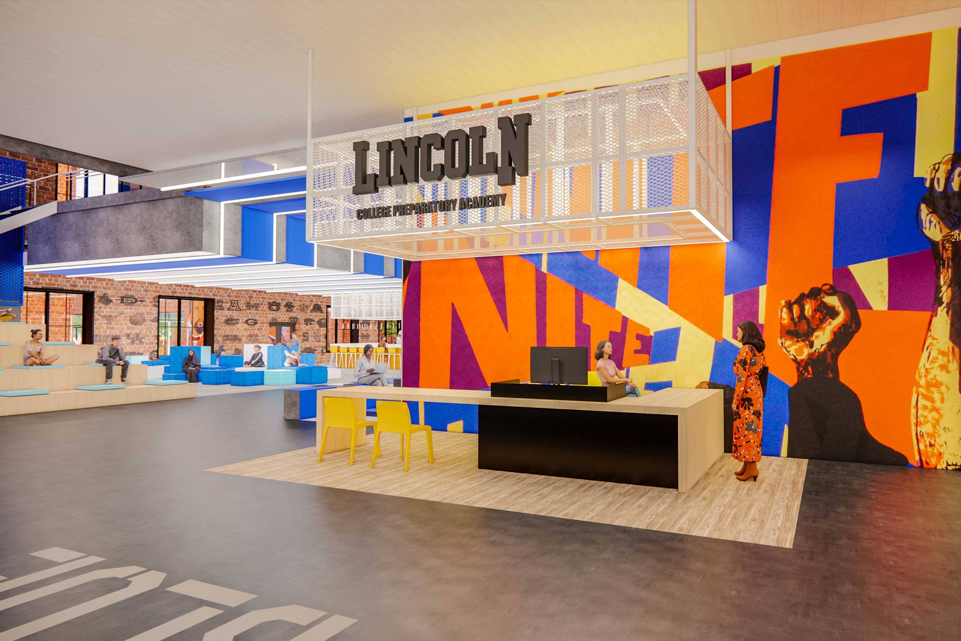 Lincoln Prep image of front desk