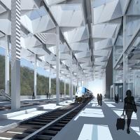 Thomas Crane's Station East project in Lawrence Kansas. Finalist in the 2015 Manko Design Competition. Prof. Genevieve Baudoin's studio.